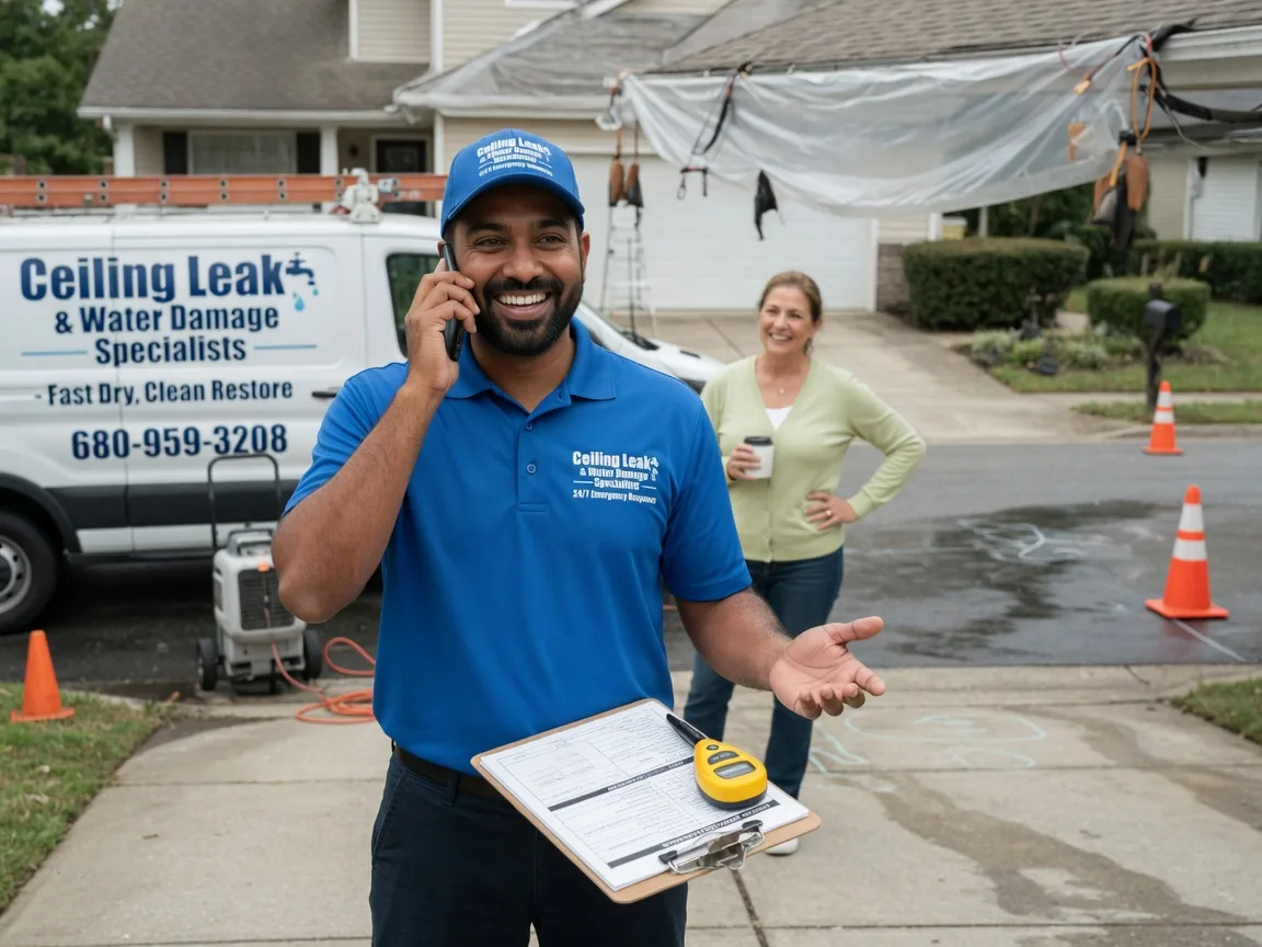 Ceiling Leak Cleanup Iowa Park, TX FAQs